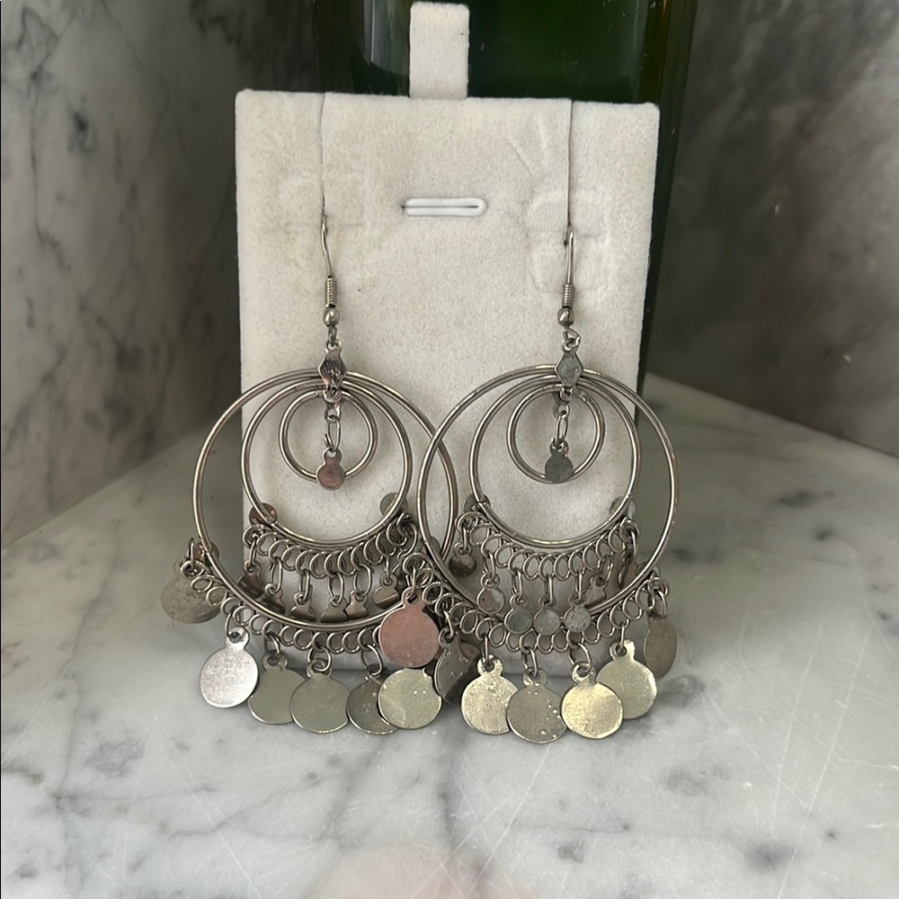 Elegant Silver Dangle Earrings